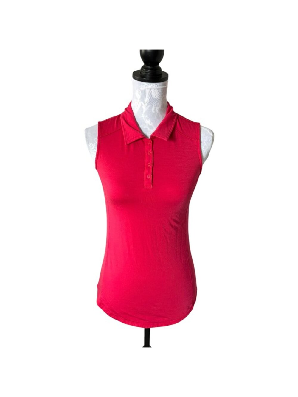 WoolX Rosie Top Sleeveless Womens Pink Casual Xsmall